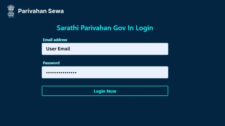 Sarathi Parivahan Gov In Login